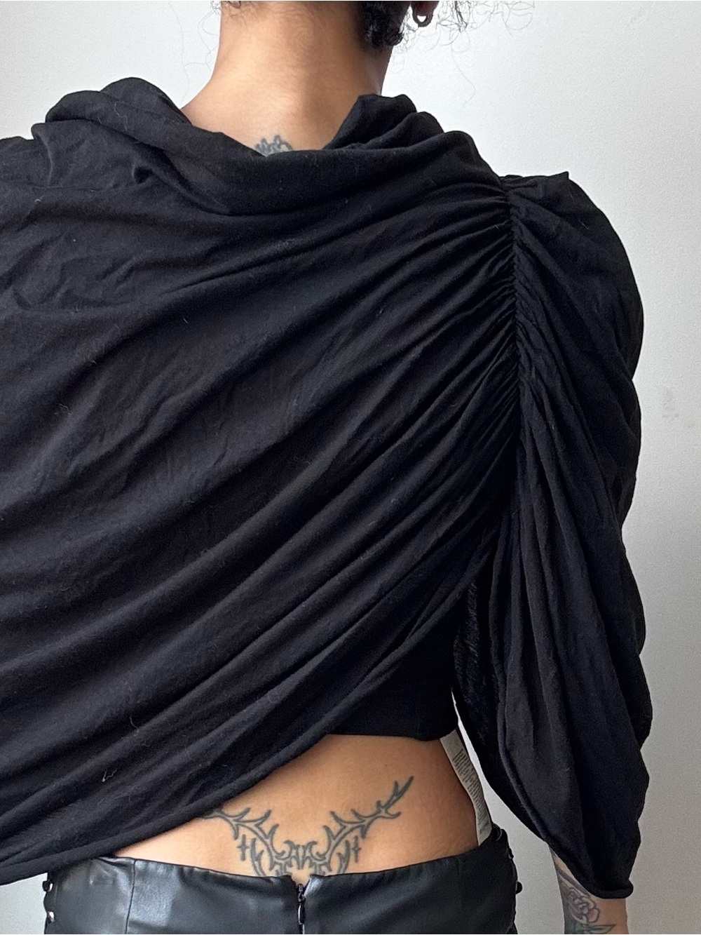 Rick Owens Black ‘Tunic’ Top - Picture 2 of 6